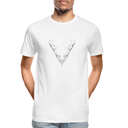 T-Shirt Organic V - white