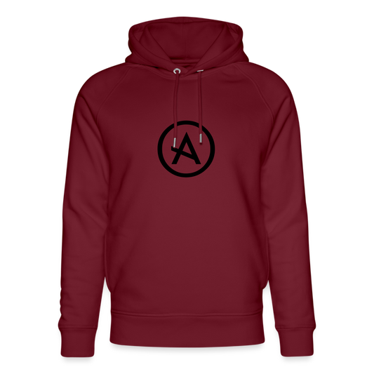 Organic Hoodie - burgundy